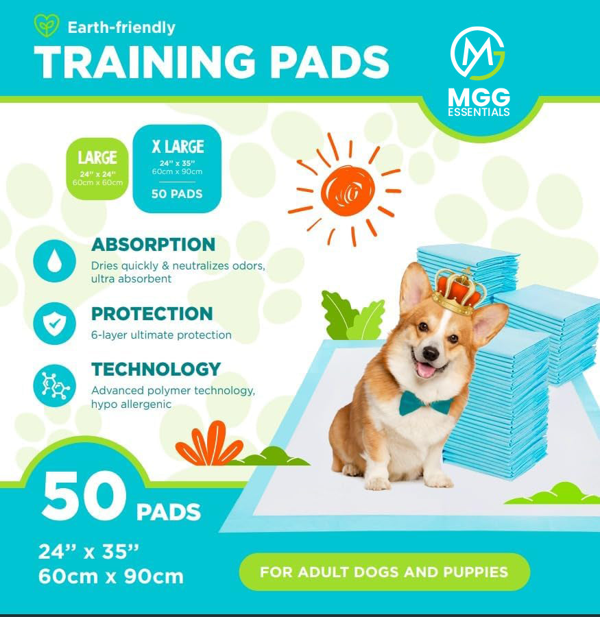 Disposable Absorbent Housebreaking Pee Pads, 24x35 inches